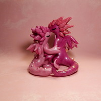 Shiny Pink Dragon Couple - Thumbnail 1