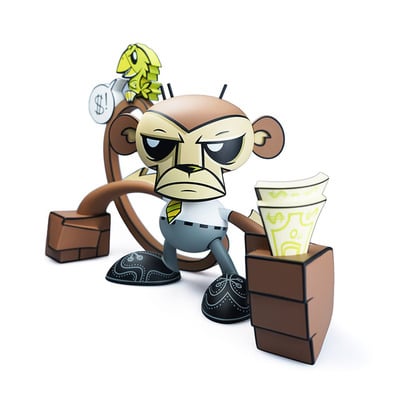 Business monkey - by joe ledbetter