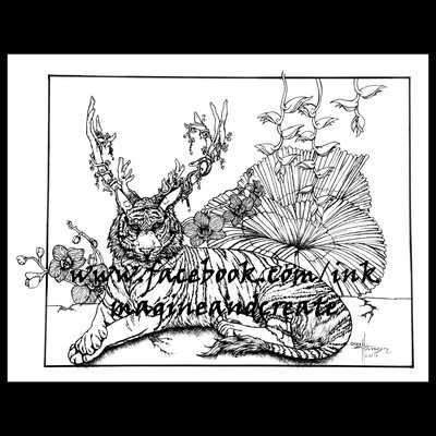 Forest guardian coloring poster