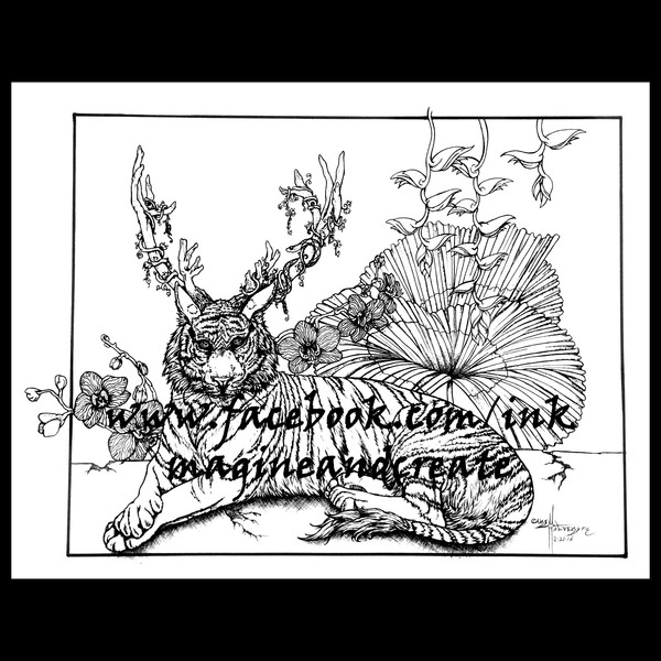 Forest Guardian Coloring Poster