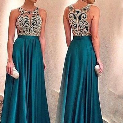Pretty prom dresses,dark green prom dresses,appliques prom dresses,illusion prom dresses,satin prom dresses,long prom dresses,pd39001