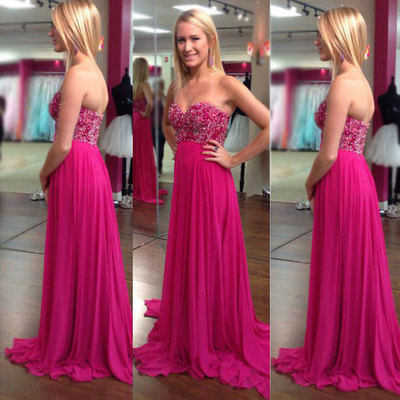 Sweetheart prom dresses,a-line prom dresses,beaded prom dresses,sleeveless prom dresses,floor length prom dresses,chiffon prom dresses,pd390013