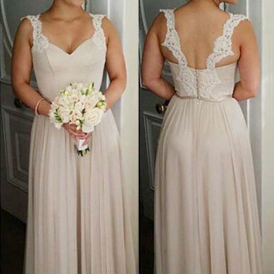 Sweetheart long bridesmaid dresses,a-line bridesmaid dresses,scoop bridesmaid dresses,lace bridesmaid dresses,chiffon bridesmaid dresses,pd390019