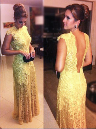 Elegant Sexy Backless Prom Dresses,Appliques Evening Gowns,Chiffon Prom Dresses,Floor Length Prom Dresses,Lace Prom Dresses,PD390052