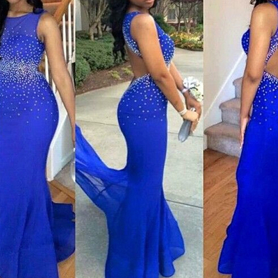 Pretty satin prom dresses,royal blue sparkle prom dresses,beading prom dresses,backless prom dresses,sexy prom dresses,party dresses,pd390053