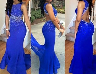 Pretty Satin Prom Dresses,Royal Blue Sparkle Prom Dresses,Beading Prom Dresses,Backless Prom Dresses,Sexy Prom Dresses,Party Dresses,PD390053