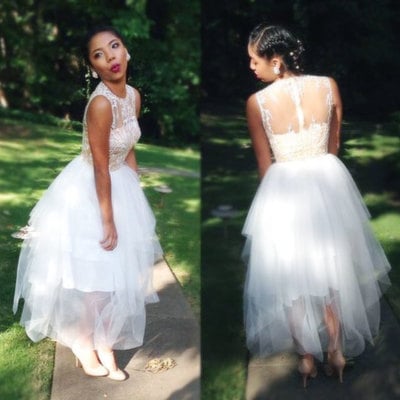 Sweetheart white prom dresses,short homecoming dresses,tube corset cocktail dresses,lace cocktail dresses,party dresses,pd390080 - Thumbnail 5