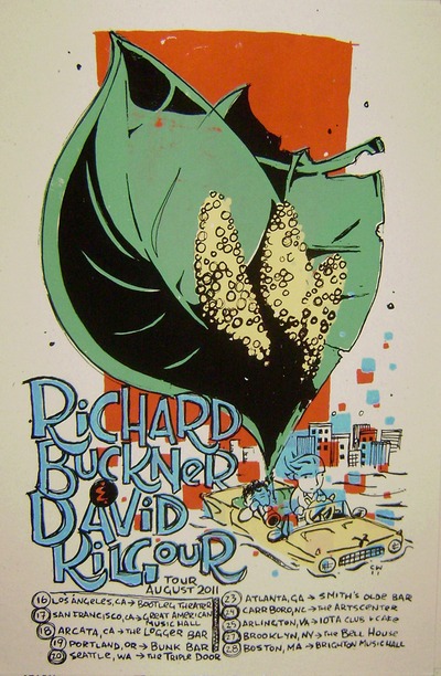 Richard Buckner/David Kilgour Tour Poster, 2011