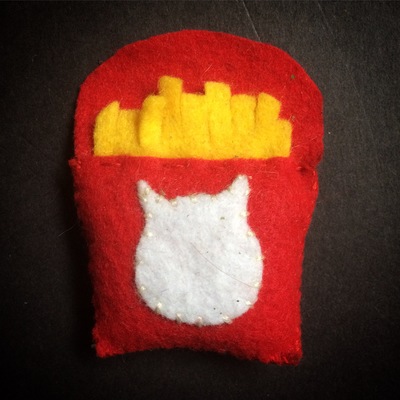 'the fries' custom catnip toy!