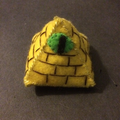'the all seeing eye' custom catnip toy!
