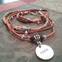 Leather Inspirational bracelets -1