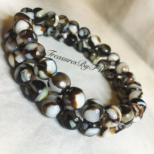 Mother of Pearl Bracelet Set for Men