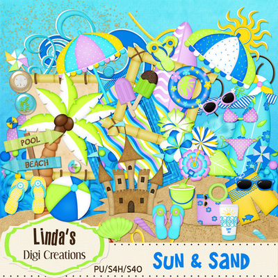 Sun & sand (digi scrap kit)