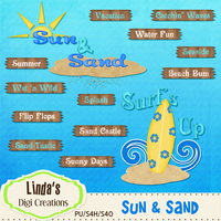 Sun & Sand (Digi Scrap Kit) - Thumbnail 2