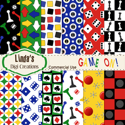 Game on! (digital paper pack)