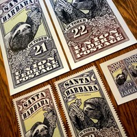 Phish Santa Barbara 2014 Large and Small Print Set - Thumbnail 1