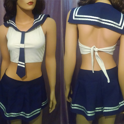 Sexy sailor school girl uniform