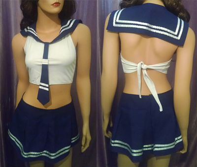 Sexy Sailor School Girl Uniform