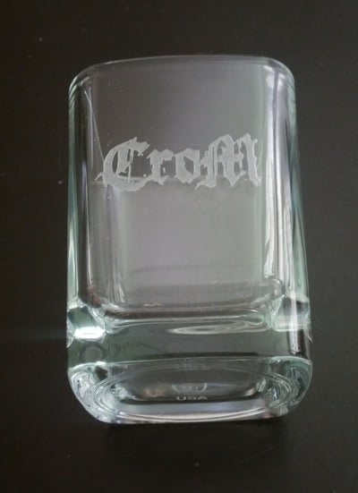 "Cro-m" logo Shot Glass