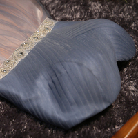  Cute grey/black strapless short prom dress, homecoming dress, bridesmaid dress - Thumbnail 2