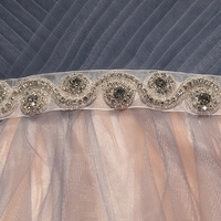  Cute grey/black strapless short prom dress, homecoming dress, bridesmaid dress - Thumbnail 3