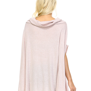 Classic Blush Poncho - Thumbnail 1
