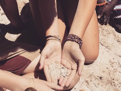 Church seed four layer bracelet 