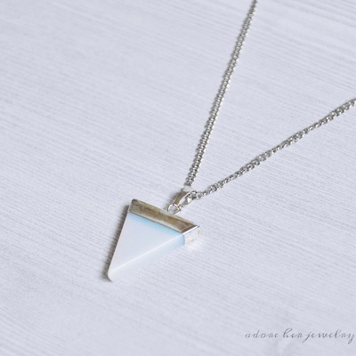 Opal triangle pendant - Thumbnail 5