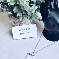 opal triangle pendant - Thumbnail 3