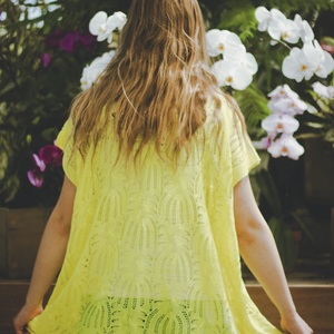 Yellow Beach Cover-up - Thumbnail 3