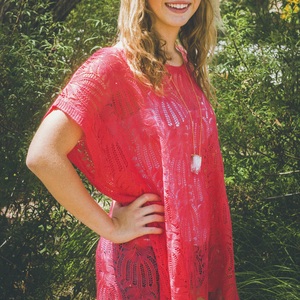 Fuchsia Beach Cover-up - Thumbnail 2
