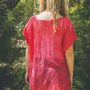 Fuchsia Beach Cover-up - Thumbnail 3