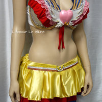 Eternal Sailor Moon Cosplay Dance Costume Rave Bra Rave Wear Halloween Burlesque Show Girl - Thumbnail 3