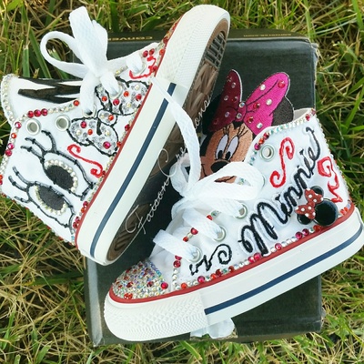 Toddler custom minnie mouse converse size 5