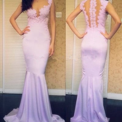 Largos prom dresses,v-neck prom dresses,mermaid prom dresses,appliques prom dresses,satin prom dresses,pd3900139
