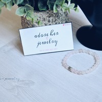 rose quartz balance bracelet - Thumbnail 1