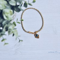 gold braided hamsa - Thumbnail 1