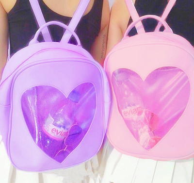 Candy Glitter Heart Backpacks