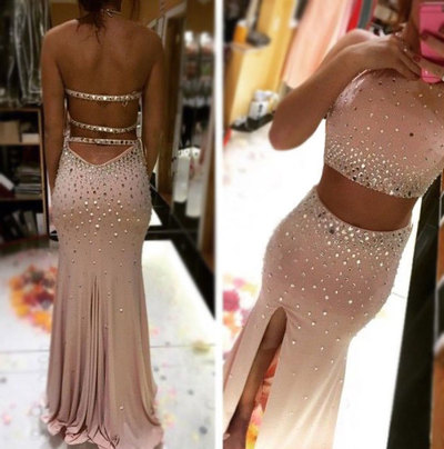 Gorgeous Pretty Prom Dresses,Halter Prom Dresses,Backless Prom Dresses,Beading Prom Dresses,Sexy Prom Dresses,PD3900168