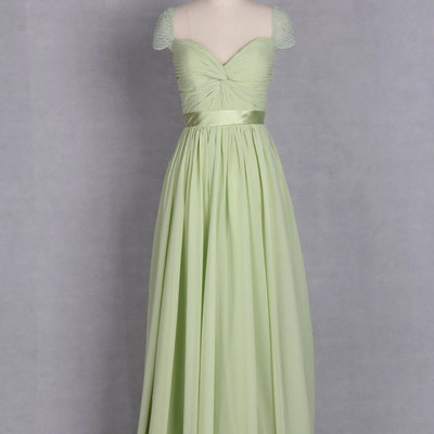 Sweetheart a-line prom dresses,chiffon prom dresses,v-neck prom dresses,cap sleeve prom dresses,pleat prom dresses,pd3900184 - Thumbnail 4