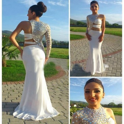 Gorgeous one-shoulder prom dresses,beading prom dresses,chiffon prom dresses,charming sexy prom dresses,pd3900186 - Thumbnail 3
