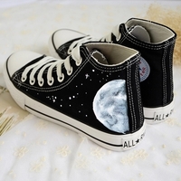 Harajuku cosmic moon painted shoes - Thumbnail 2