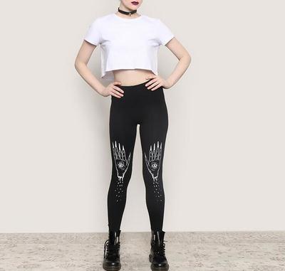 Black Hands Eyes Leggings