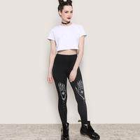 Black Hands Eyes Leggings - Thumbnail 1