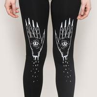 Black Hands Eyes Leggings - Thumbnail 3
