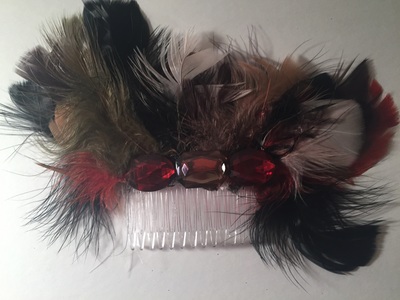 Party Feather Hair Comb