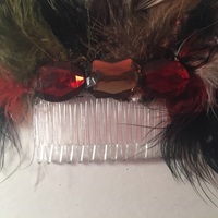 Party Feather Hair Comb - Thumbnail 1