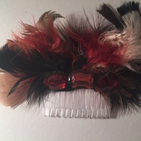 Party Feather Hair Comb - Thumbnail 2
