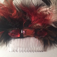 Party Feather Hair Comb - Thumbnail 3