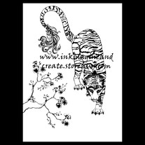 Tiger blossom Coloring Poster